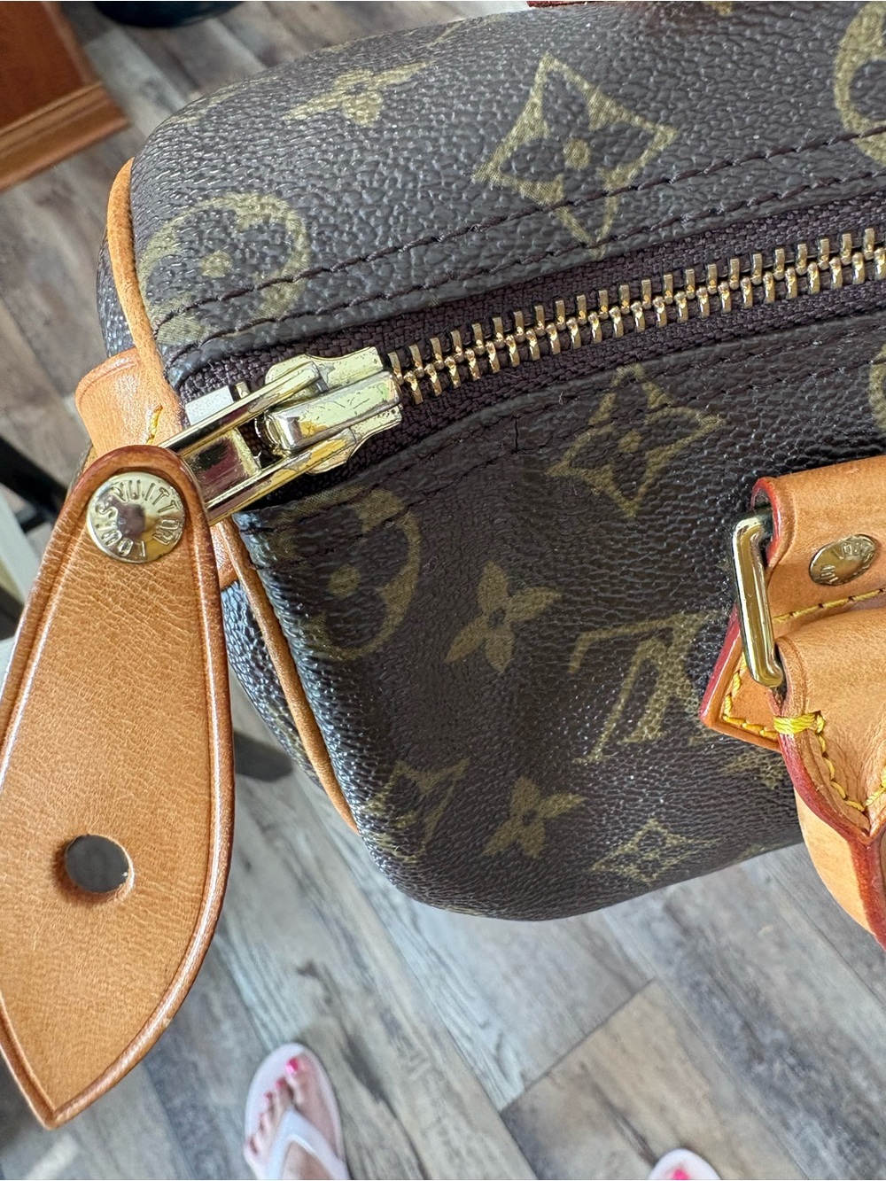 Louis Vuitton Brown Monogram Top-Handle Satchel - Picture 9 of 15